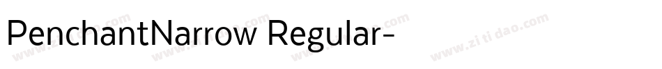 PenchantNarrow Regular字体转换